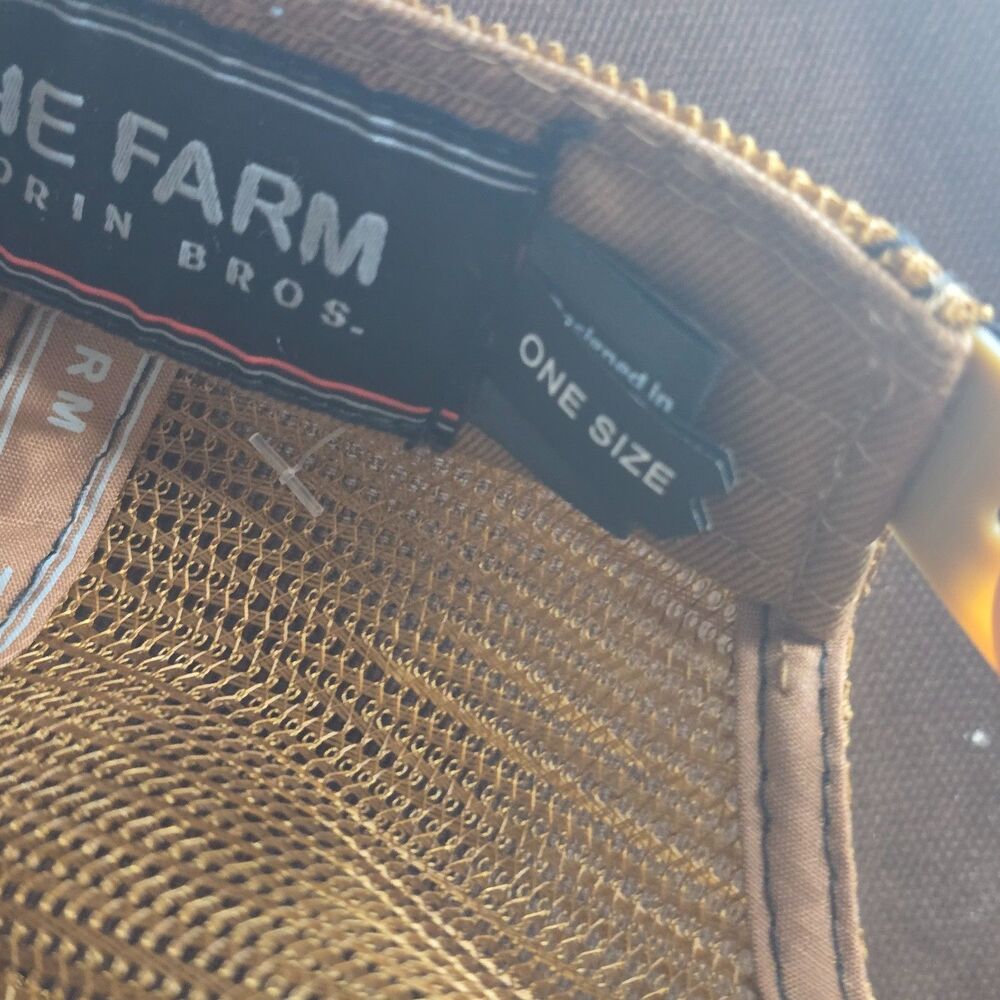 Goorin Bros Wise A** Owl Trucker Hat Brown Tan Mesh Snapback - Picture 6 of 7